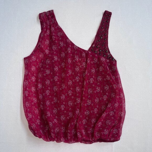 Free People Women’s Red Sleeveless Top Size S - Picture 4 of 4